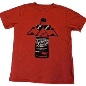💚 5/$25 The Children’s Place "Awesome Sauce" T-Shirt,‎ Red, Size XXL